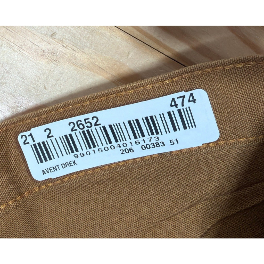 Carhartt Pants Mens 48x32 Tan Carpenter Canvas Utility Work Dungaree Fit NWOT