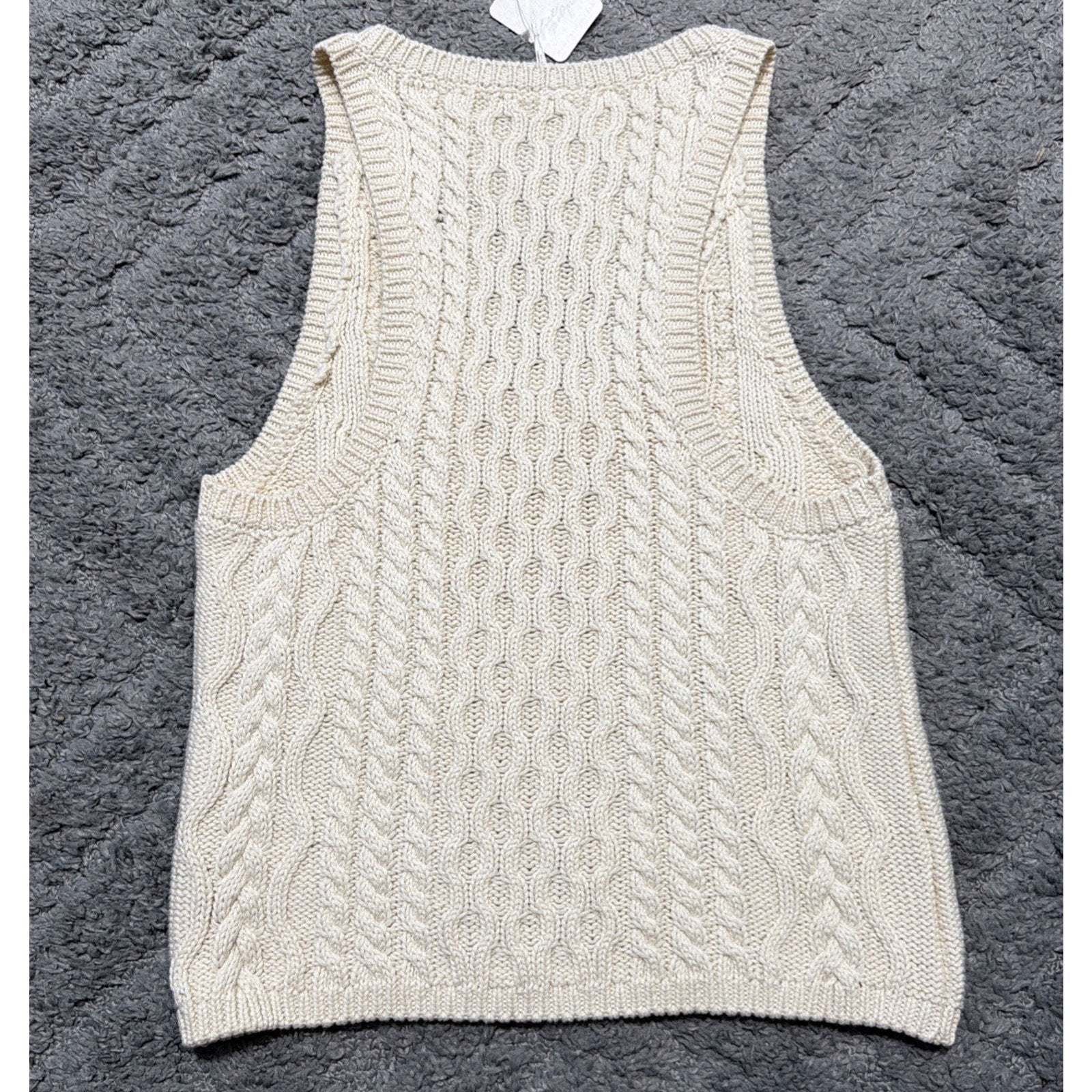 Free People High Tide Cable Knit Tank Top Size Small New With Tags