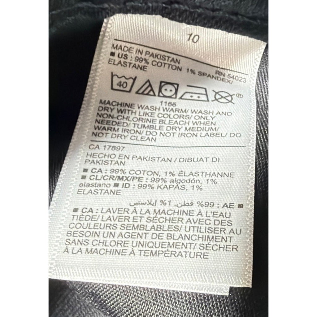 Old Navy Curvy Sky-Hi Straight Black Jeans Womens 10 Button-Fly New