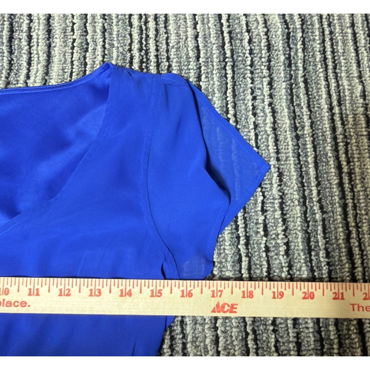 Express summer royal blue Lined Mini Baby Doll dress Size Small