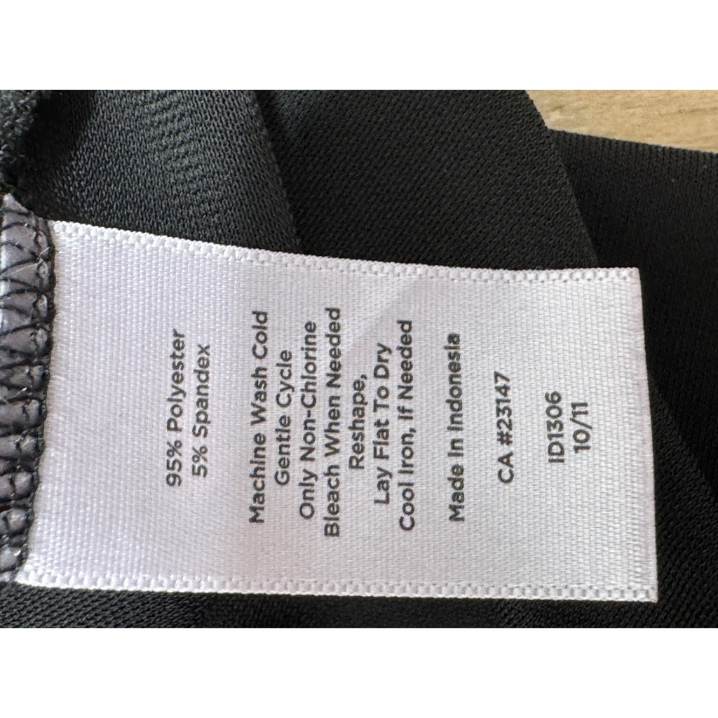 Talbots Black Shift Dress Elastic Waist Short Sleeve Classic Casual Women’s S