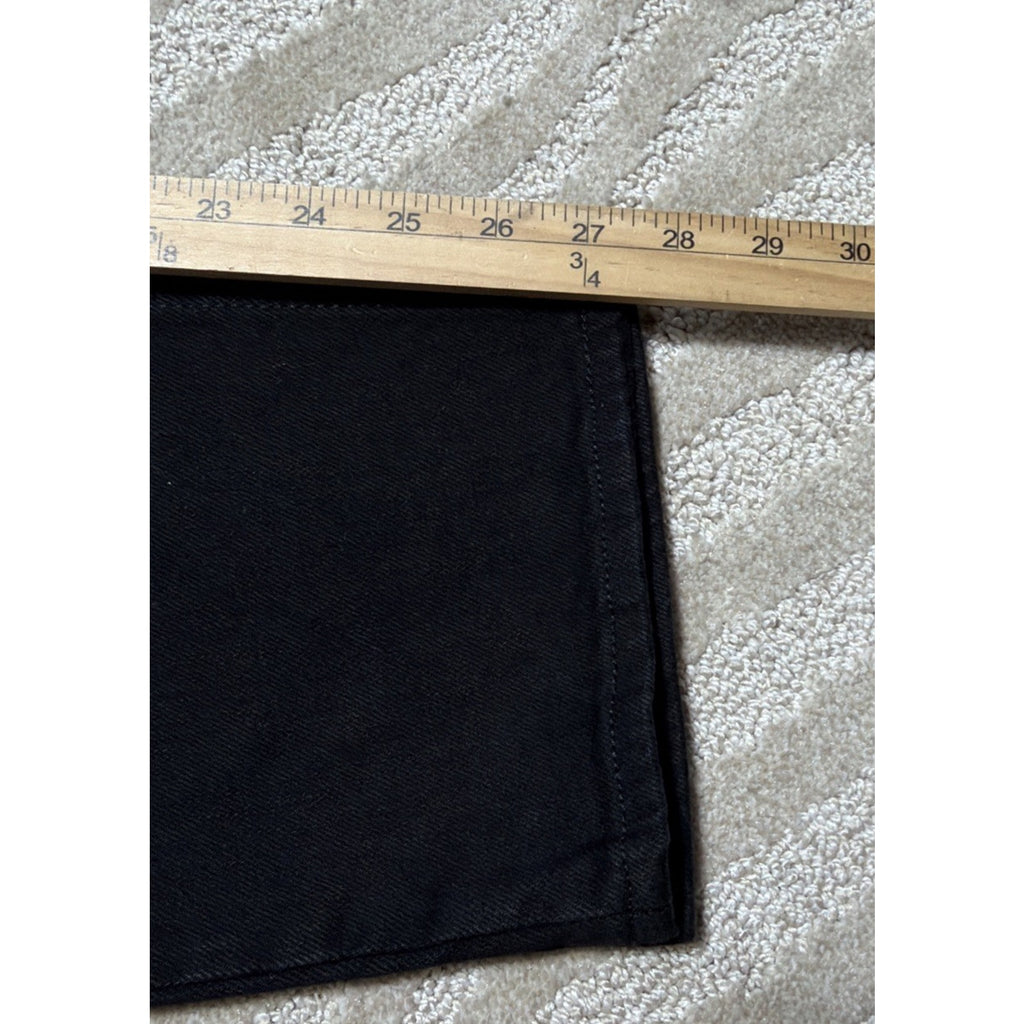 Old Navy Curvy Sky-Hi Straight Black Jeans Womens 10 Button-Fly New