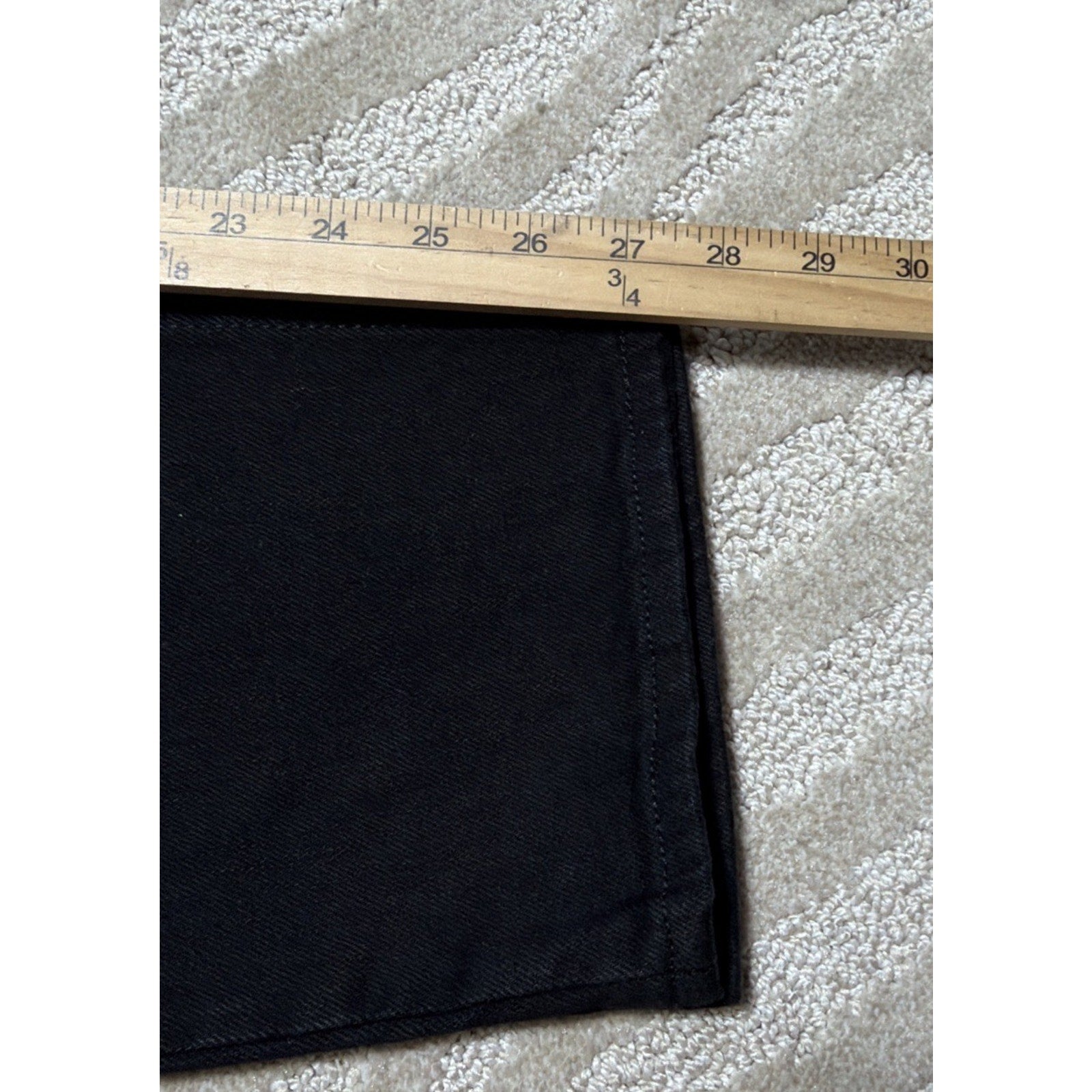 Old Navy Curvy Sky-Hi Straight Black Jeans Womens 10 Button-Fly New