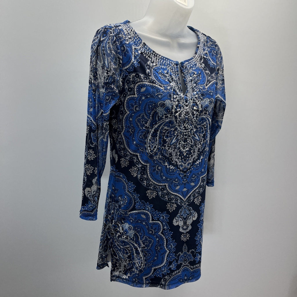 Inc International S Blouse Artsy Bohemian Romantic Paisley Classic Beachy