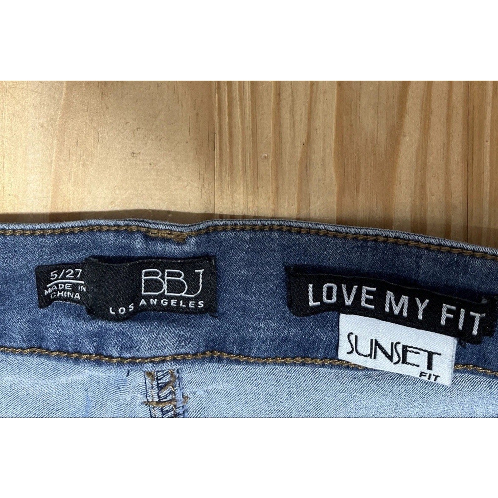 BBJ Los Angeles Super Flare Jeans Womens 5/27 Bell Bottom Boho Sunset Fit
