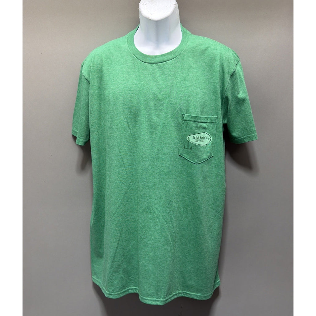 Mens XL Irish Kevin's Pub Key West Florida Double Sided T Shirt NWOT