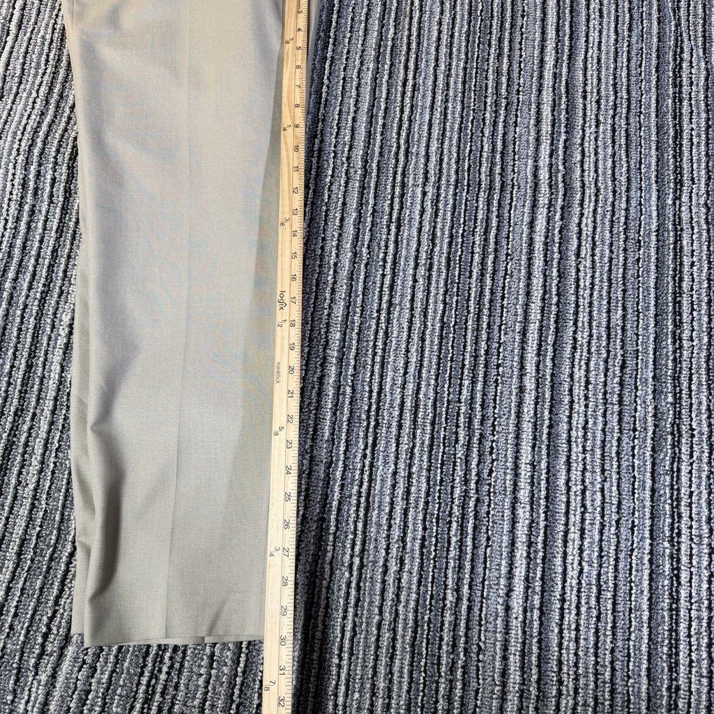 Lauren Ralph Lauren Mens 33x30 Beige Dress Pants Flat Front Straight Paisley