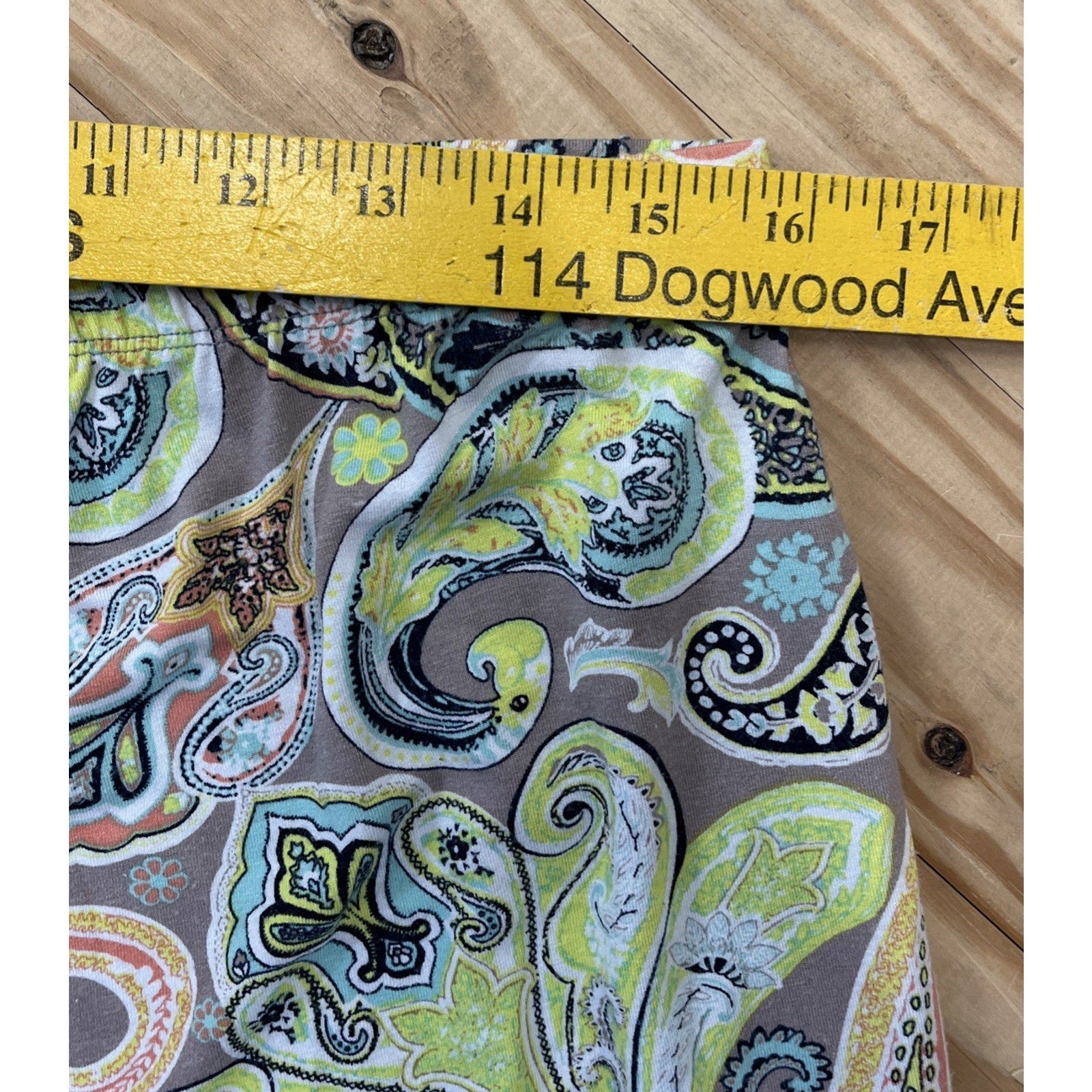 RILEY + JAMES Paisley PALAZZO Pants HIGH RISE Flare Size Large