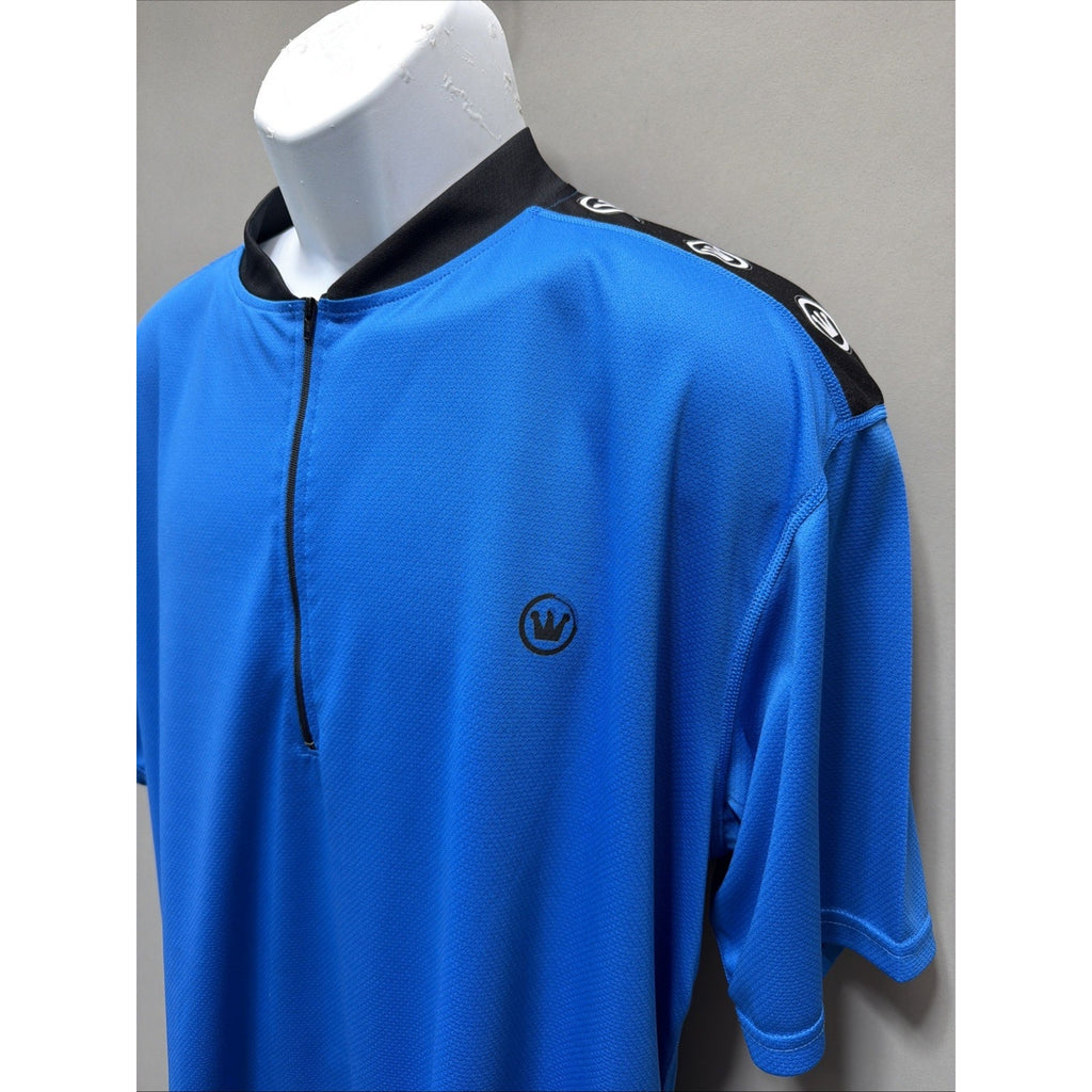 CANARI San Diego Cycling Jersey Bicycle Bike SHIRT Blue Zip XXL Usa Made Pockets