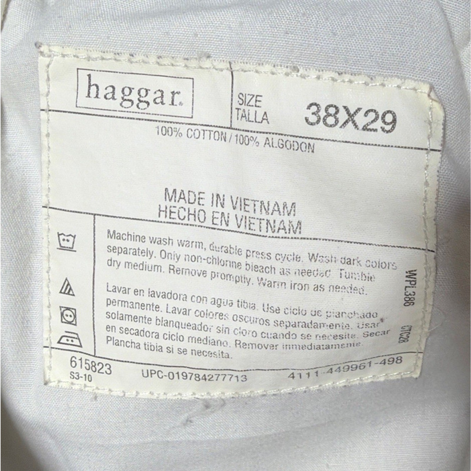 Men's Haggar Classic Fit Premium Stretch Waist Corduroy Size 38x29