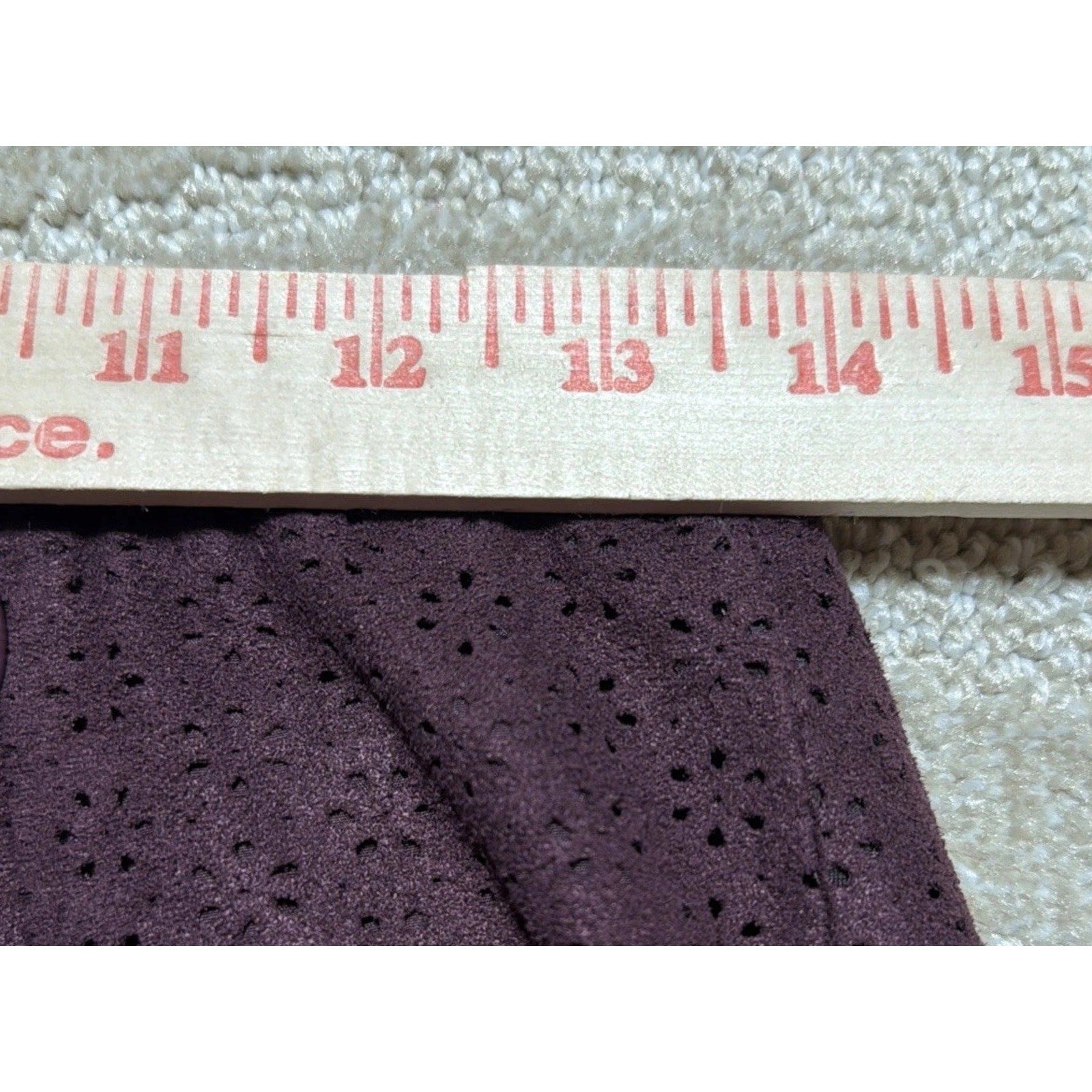 Express Burgundy Wine Purple Red Laser Cut Floral Flare Zip Up Mini Skirt Size 4