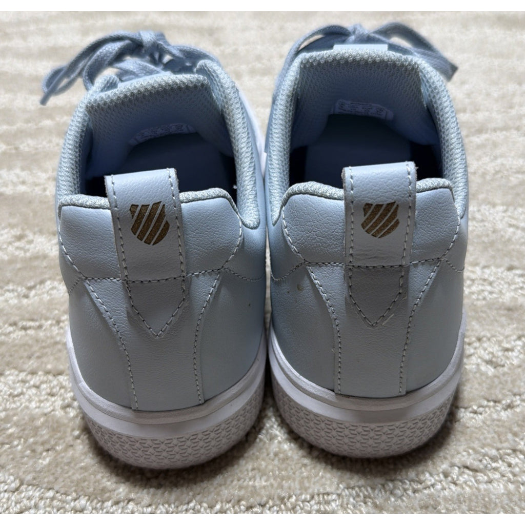 K-swiss Womens Baby Blue Shimmer Donavon Sneakers Sz 10 95633-482-M
