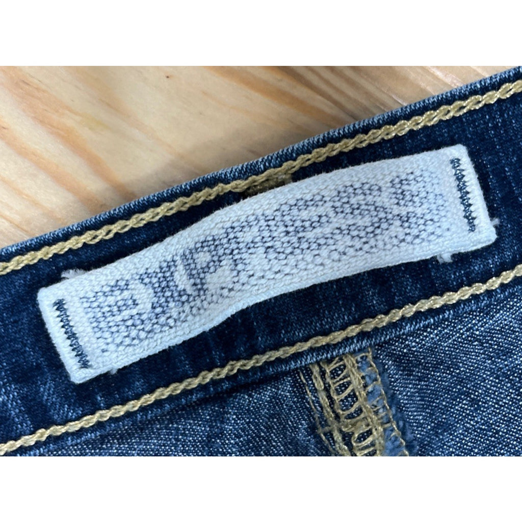 Express jeans sz 8S women sarula low slung flare denim blue