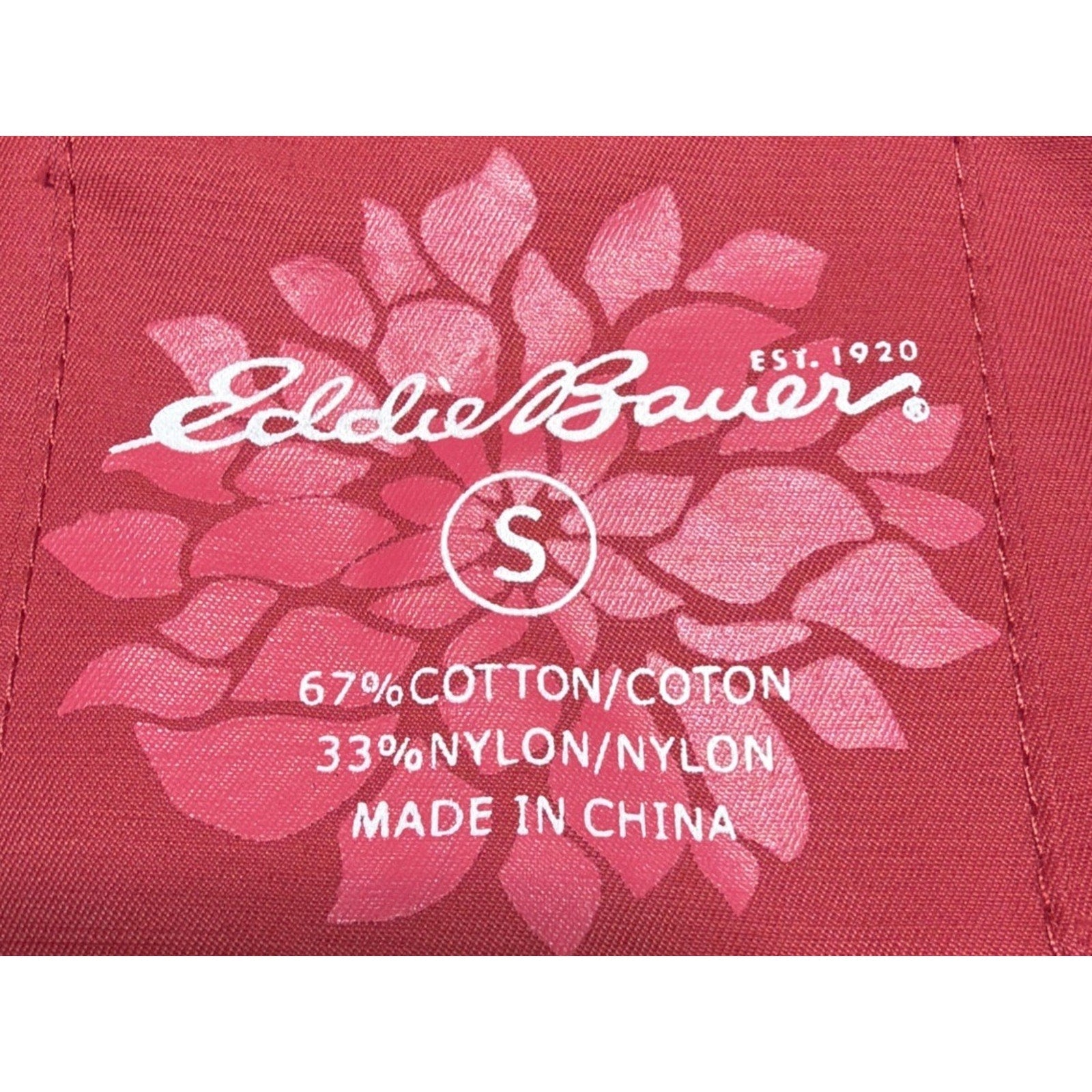 Eddie Bauer S Coral Pink Cotton Nylon Button Trench Midi Rain Coat Jacket