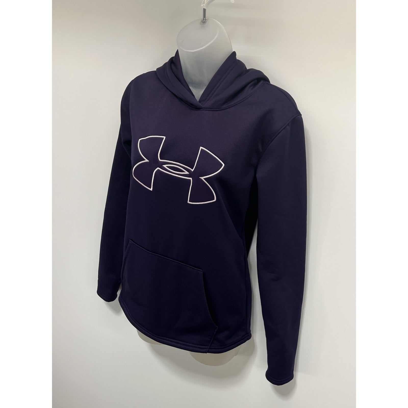 Under Armour Women's Purple Storm Hoodie Pullover Sweatshirt Fleece Lined XS