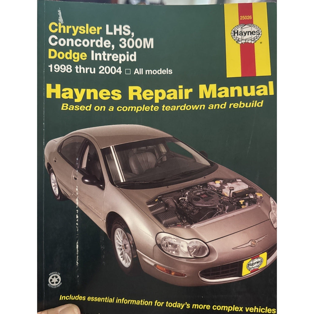 Chrysler LHS, Concorde, 300M Dodge Intrepid 98-04 Haynes Manual 25026