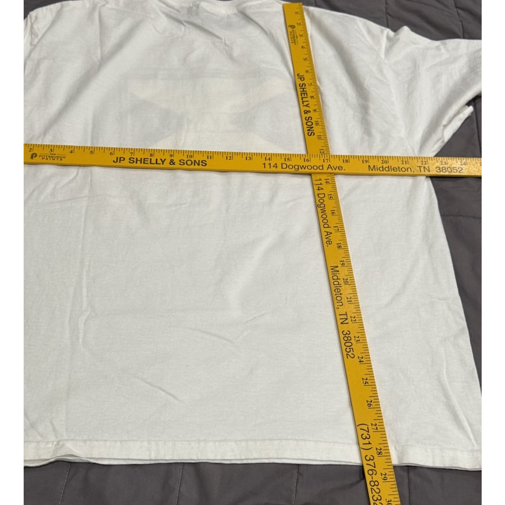 Jamaica No Problem Adult XL White Short-Sleeve Graphic Print T-Shirt Cotton