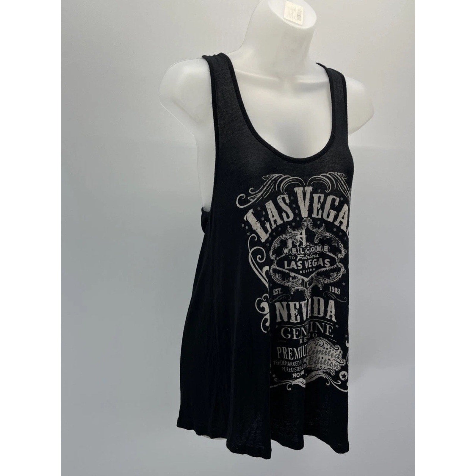 Banana Expression NY womens black Las Vegas Nevada Tank top size S