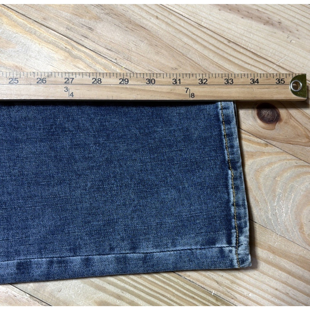 True Religion Jeans women size 31x33 Billie Mid Rise Straight Flap Pocket