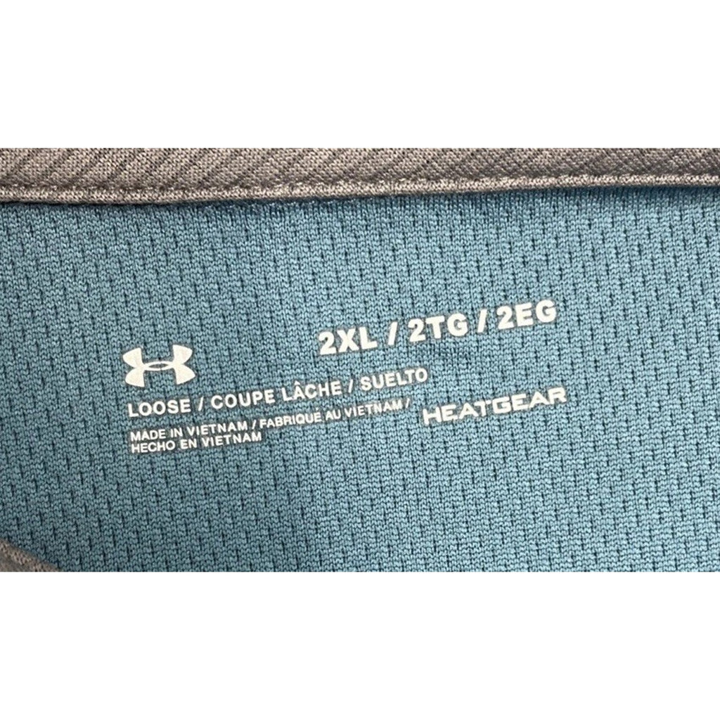Under Armour Size 2 XL Men's UA Tech Polo Golf Shirt Blue