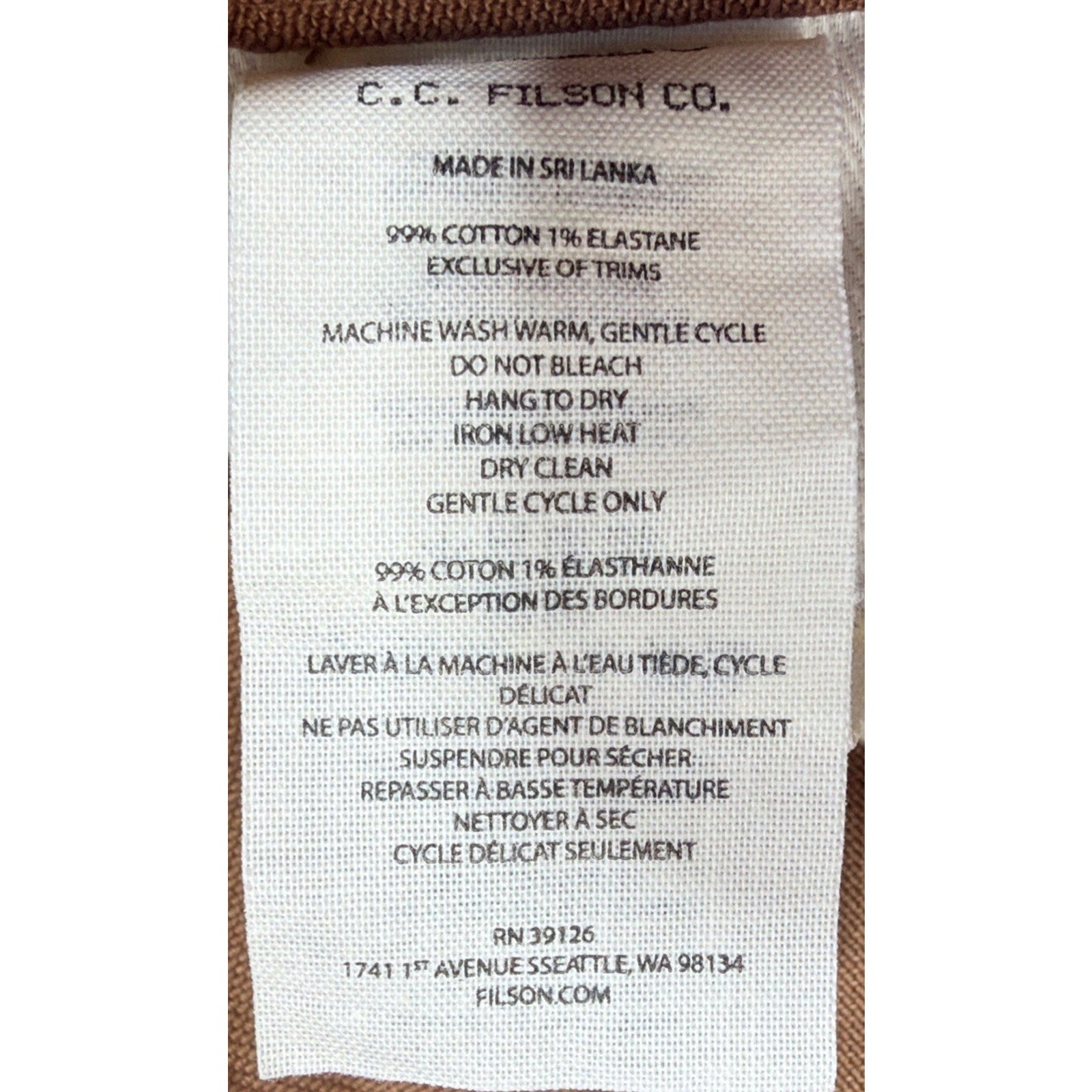 Filson Canvas Slim Leg Pants Partridge Size 8 Cotton Double Knee MSRP $150