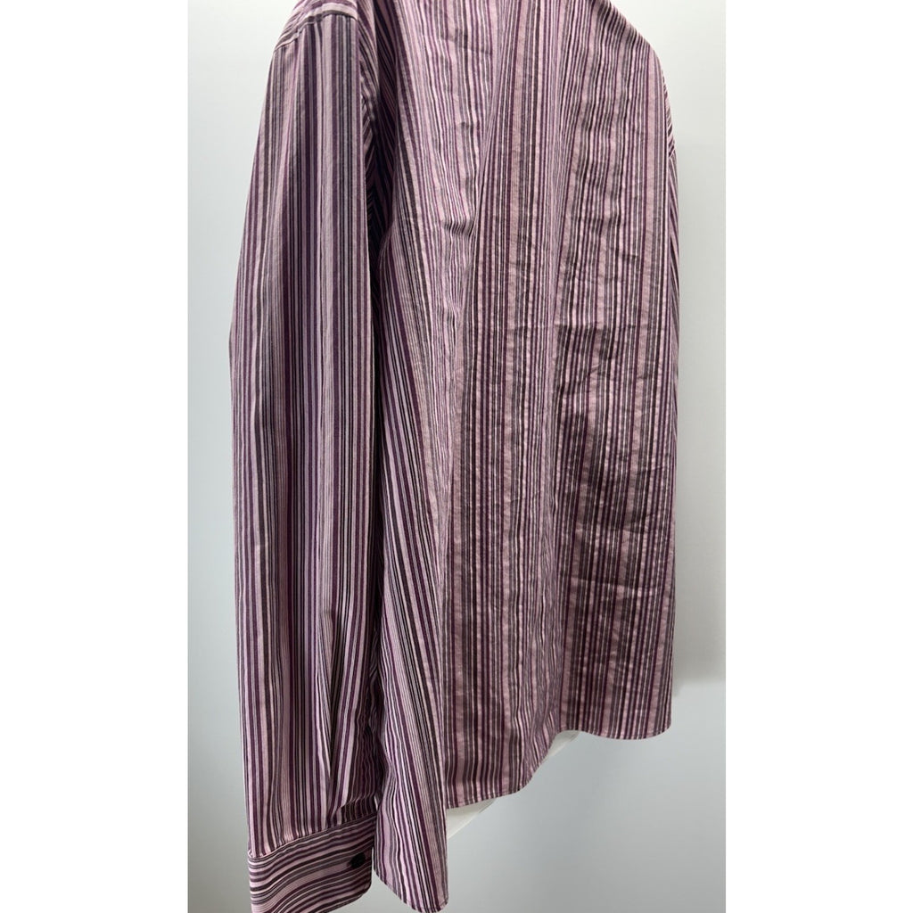 EDDIE BAUER WOMEN'S WRINKLE RESISTANT STRIPED COTTON SHIRT - SIZE XXL 9647.