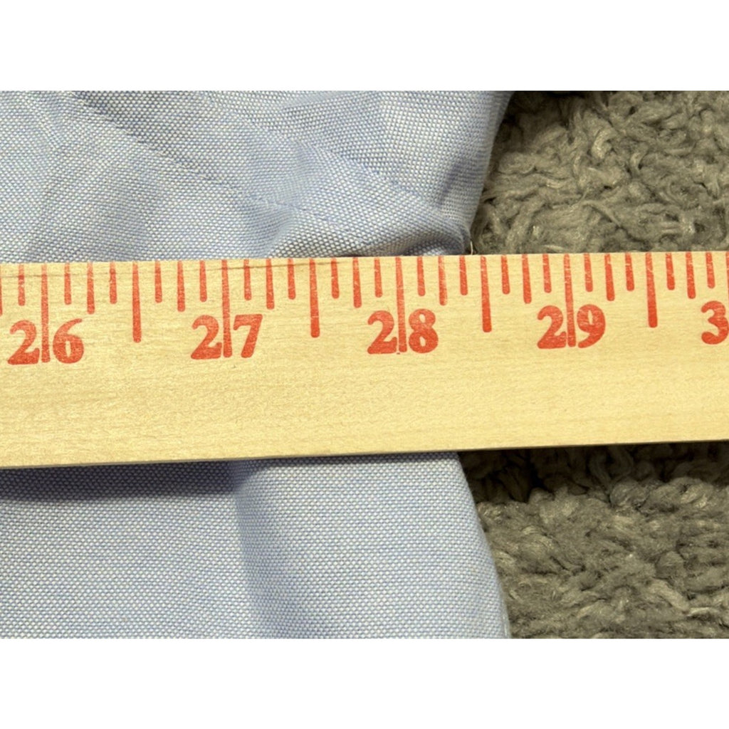 Emidio Tucci 100% Cotton Light Blue Classic Oxford Dress Shirt Size 9 NWT