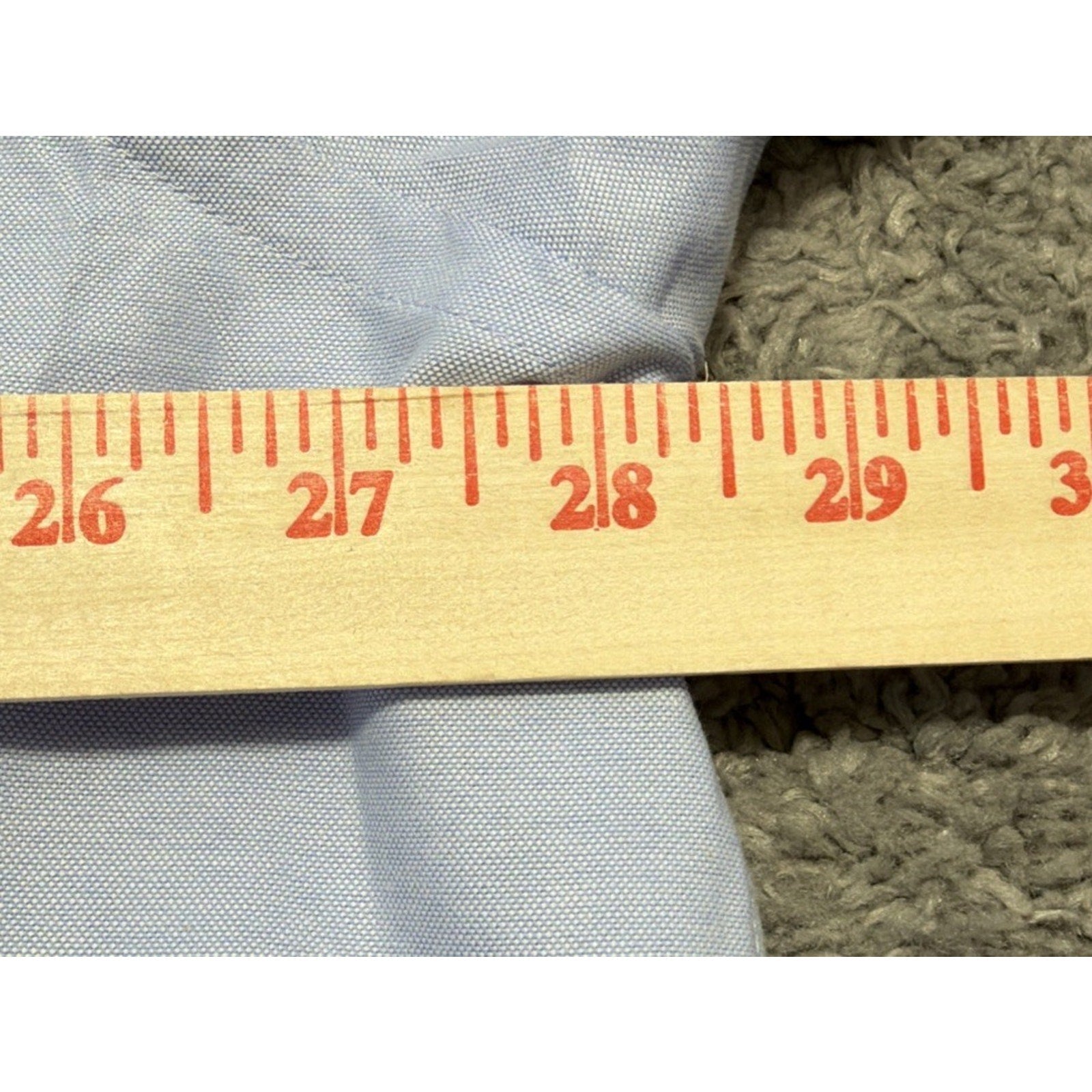Emidio Tucci 100% Cotton Light Blue Classic Oxford Dress Shirt Size 9 NWT