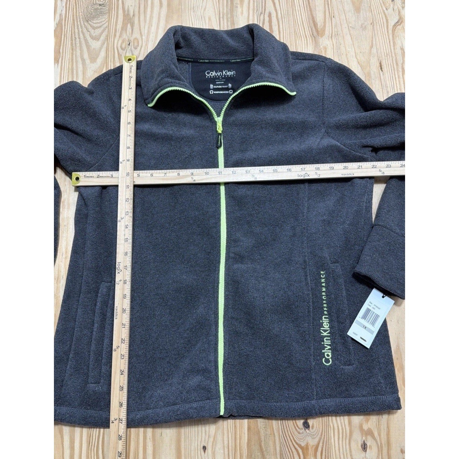 NWT Calvin Klein Performance Long Sleeve Full Zip Fleece Size 1X