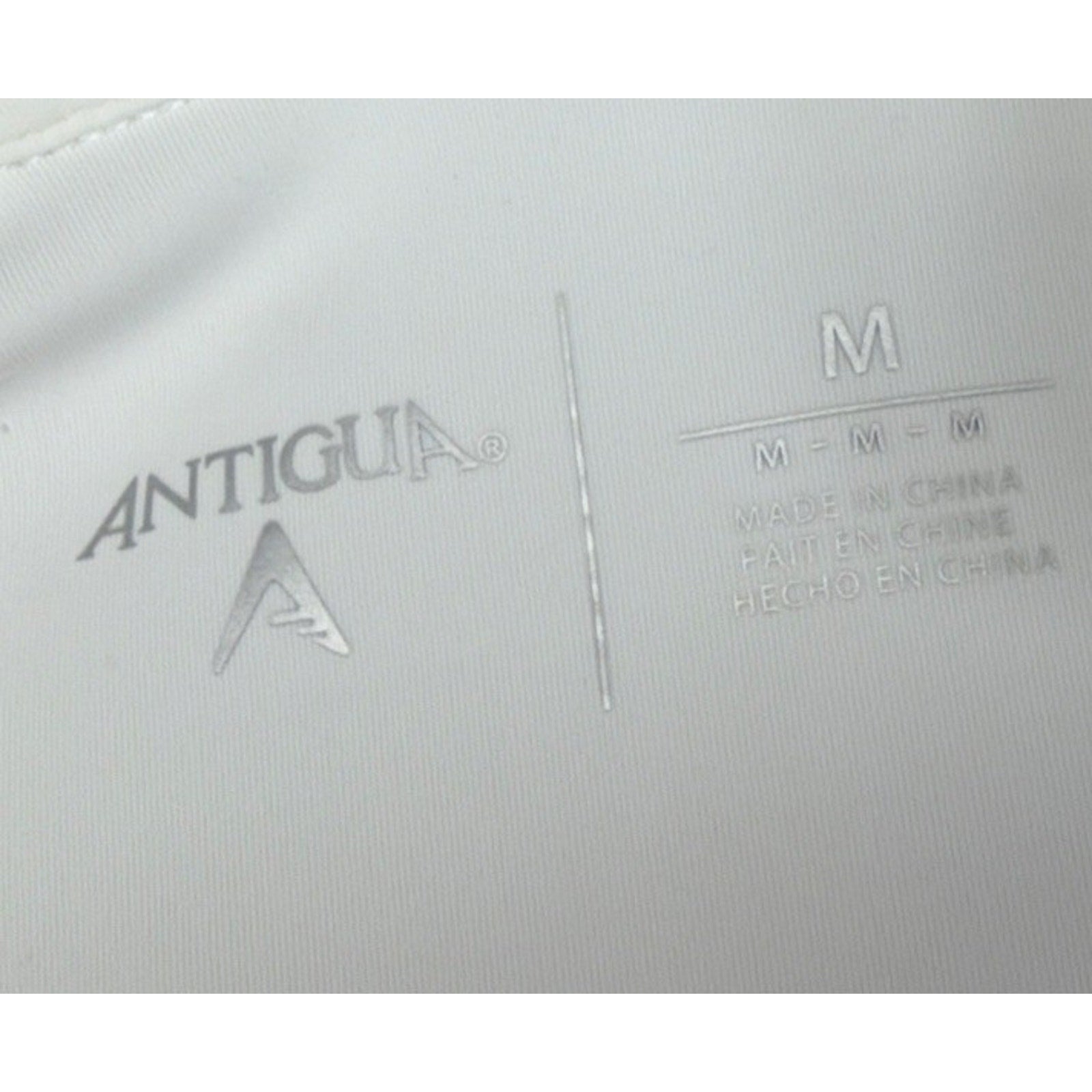 Las Vegas Raiders Antigua Men's M White Metallic 1/4 Zip Generation Pullover