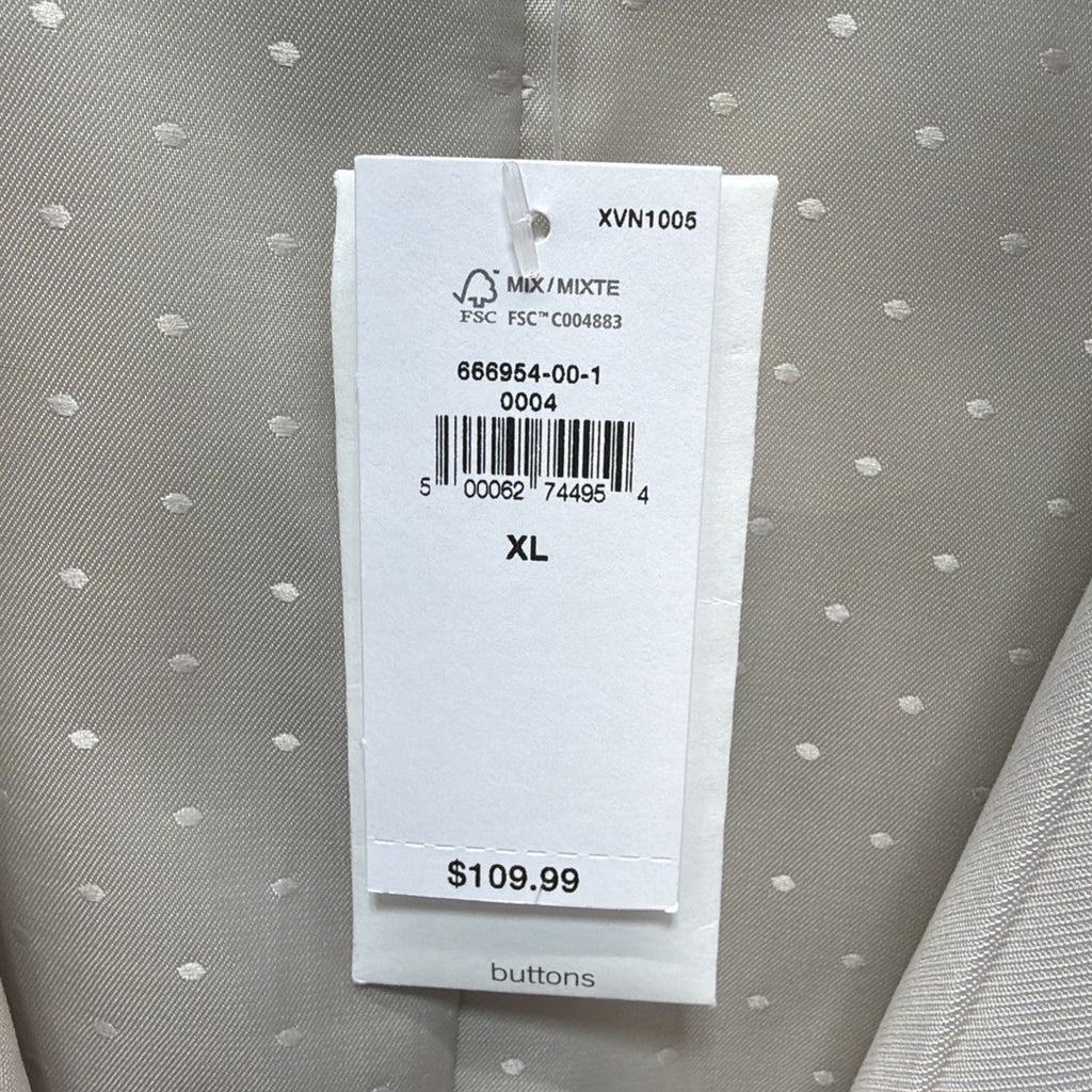 Banana Republic Women Single Breasted Biege vest Size XL New Career