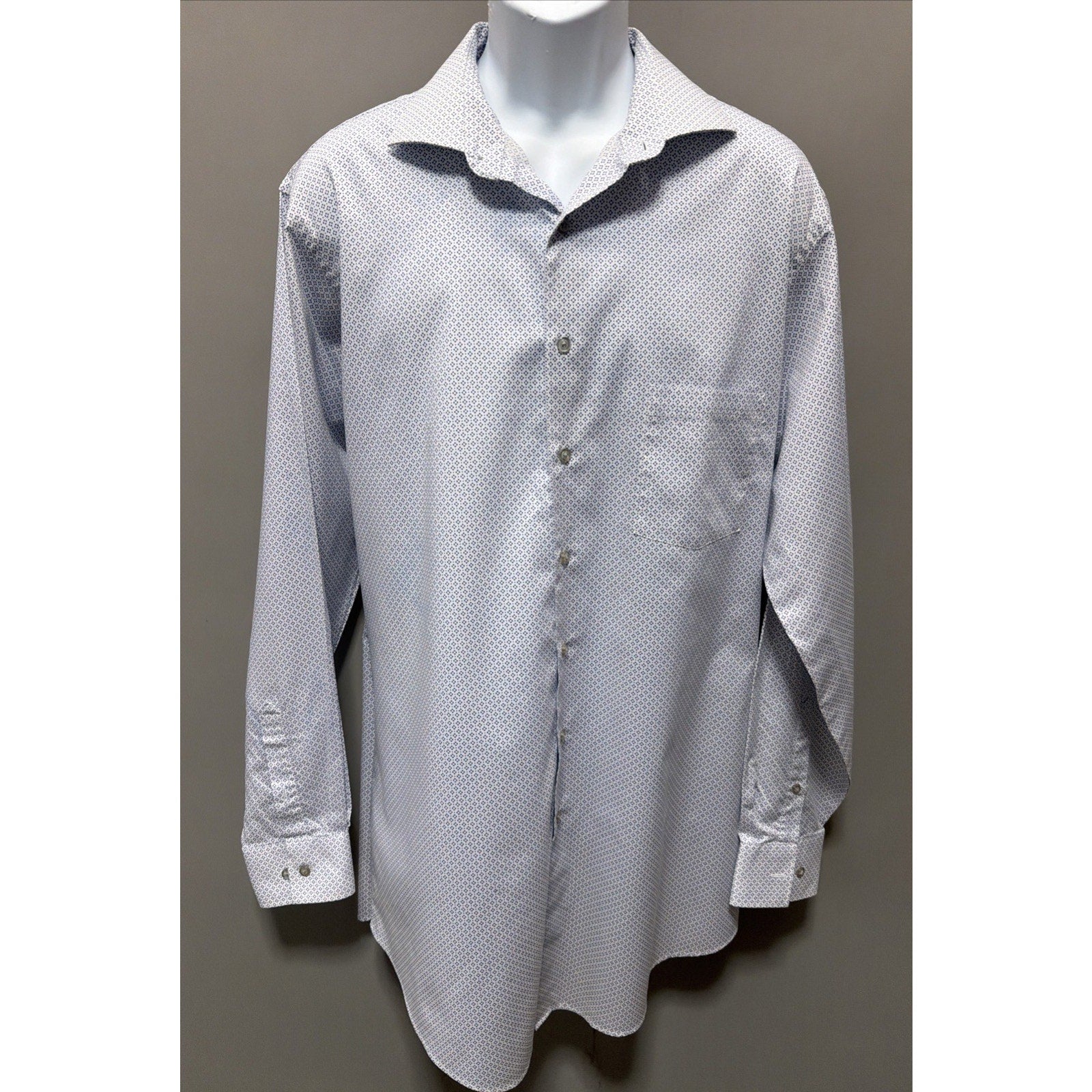 Men's Shaquille O’Neal long sleeve button down shirt Cooling Size XL Tall