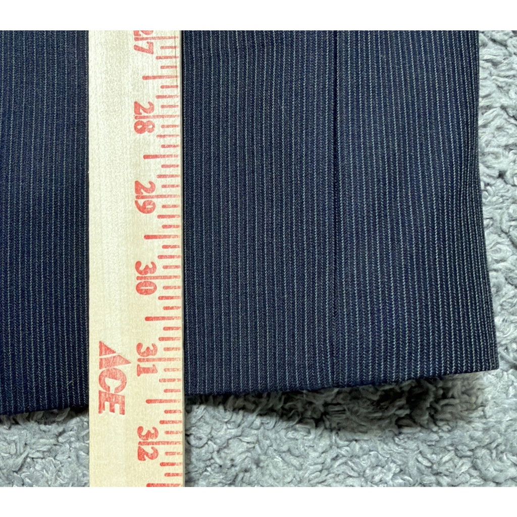 Calvin Klein Jacket Navy Blue 100% Wool Blazer Union Made In Canada NWT 40L