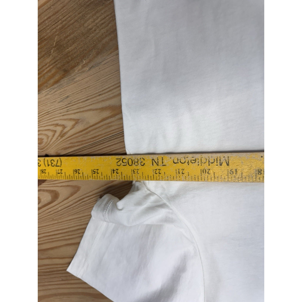 J Crew V-Neck T-Shirt White Broken In 100% Cotton Men’s XL NWT
