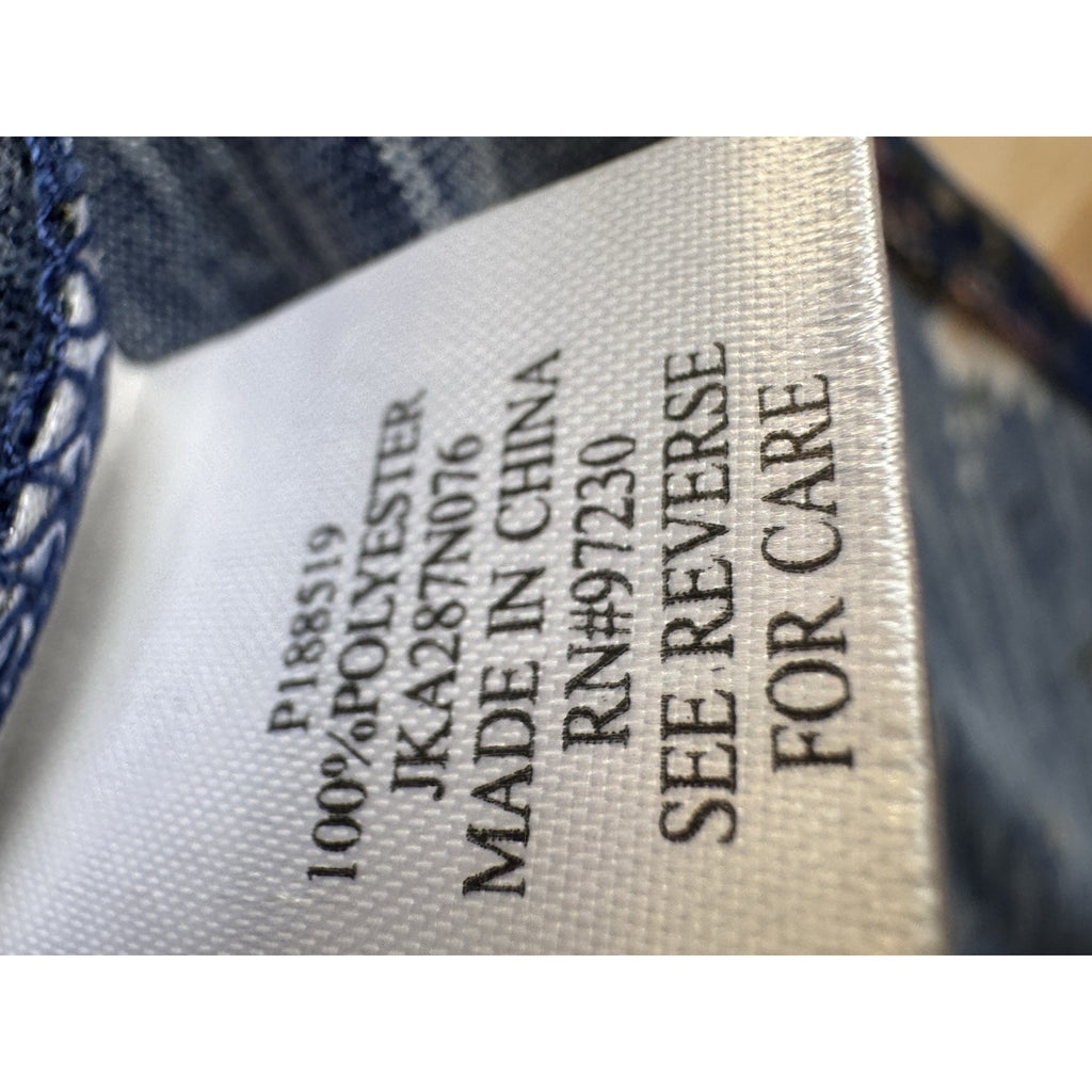 Crave Fame Almost Famous Womens Juniors Large Blue Floral Crop Lightweight Cover