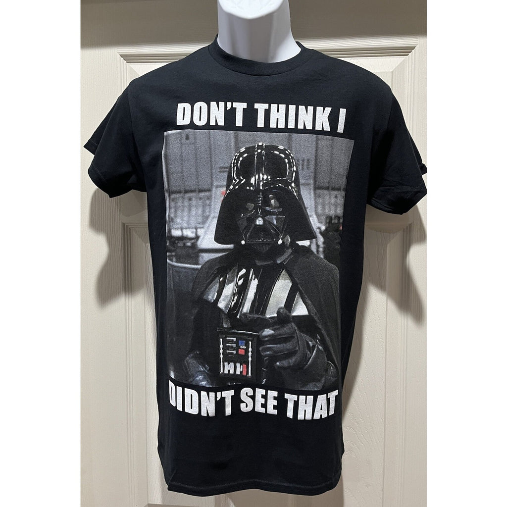 Star Wars DARTH Vader Hybrid Don’t Think I Don’t See You Size Small Black NWT