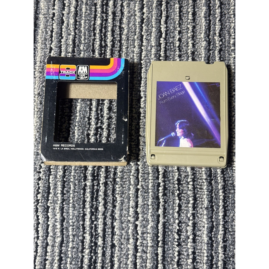 Joan Baez From Every Stage 1976 A&M 8 Track Tape w/ Original Sleeve Vintage