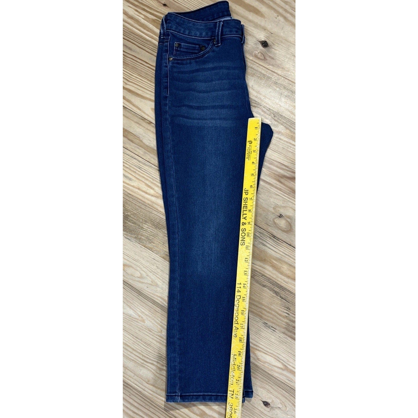 Workshop Republic Clothing Women’s Crop Dark Wash Blue Skinny Jeans Pants Size 4