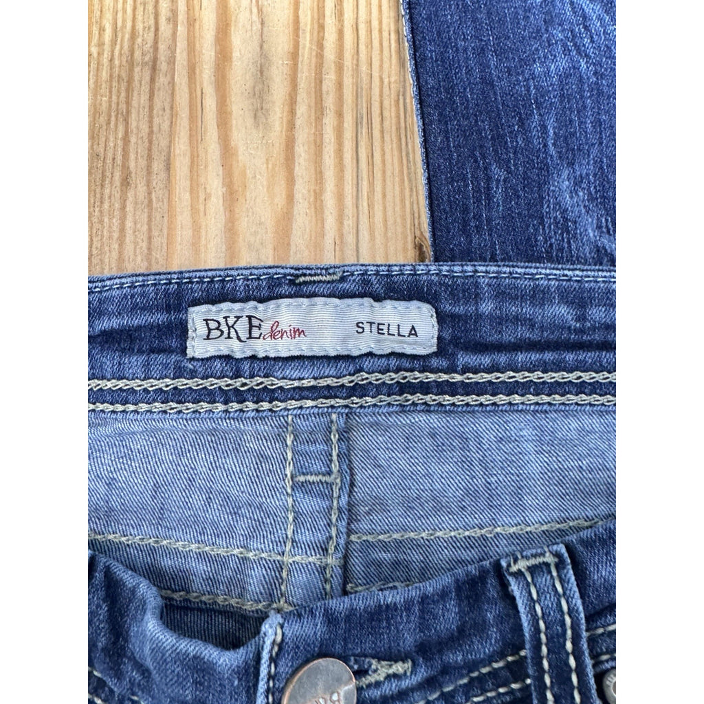 BKE Denim Buckle Stella Straight Stretch Low-Rise Jeans Women’s Size 27
