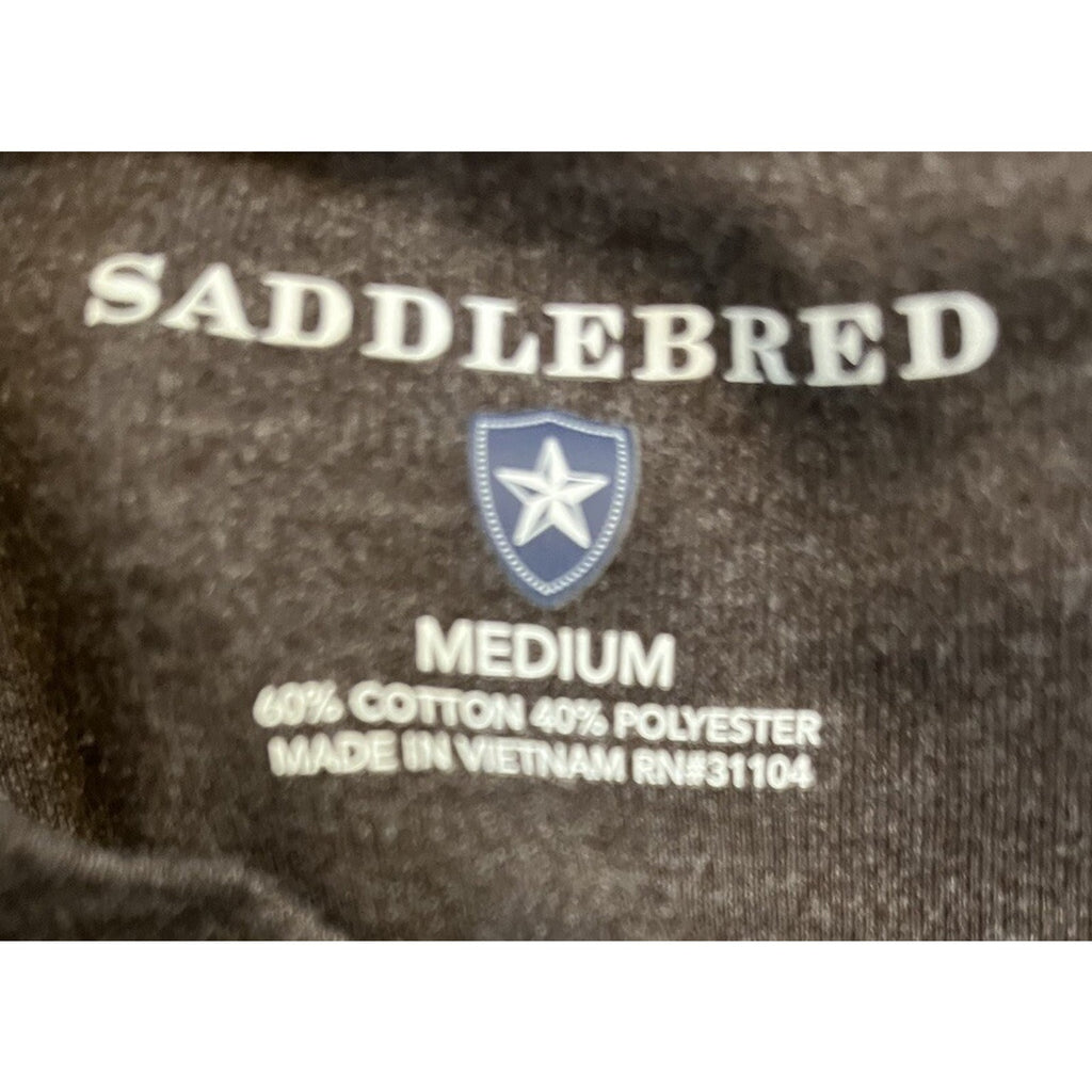Saddlebred Carbon Gray Crew Neck Thermal Tee Long Sleeve Casual Men's Size Med