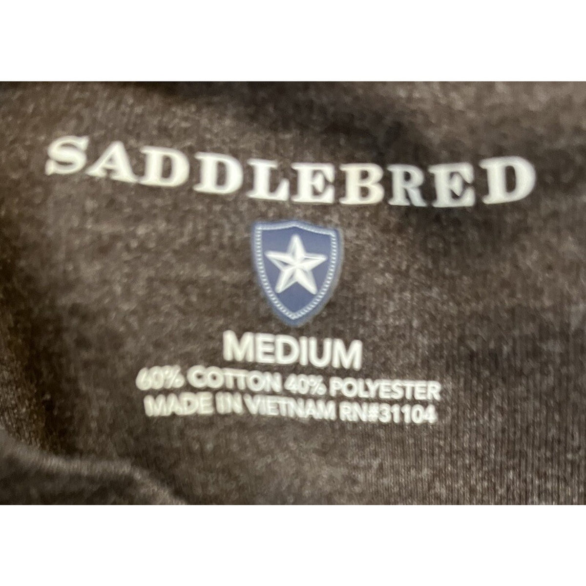 Saddlebred Carbon Gray Crew Neck Thermal Tee Long Sleeve Casual Men's Size Med