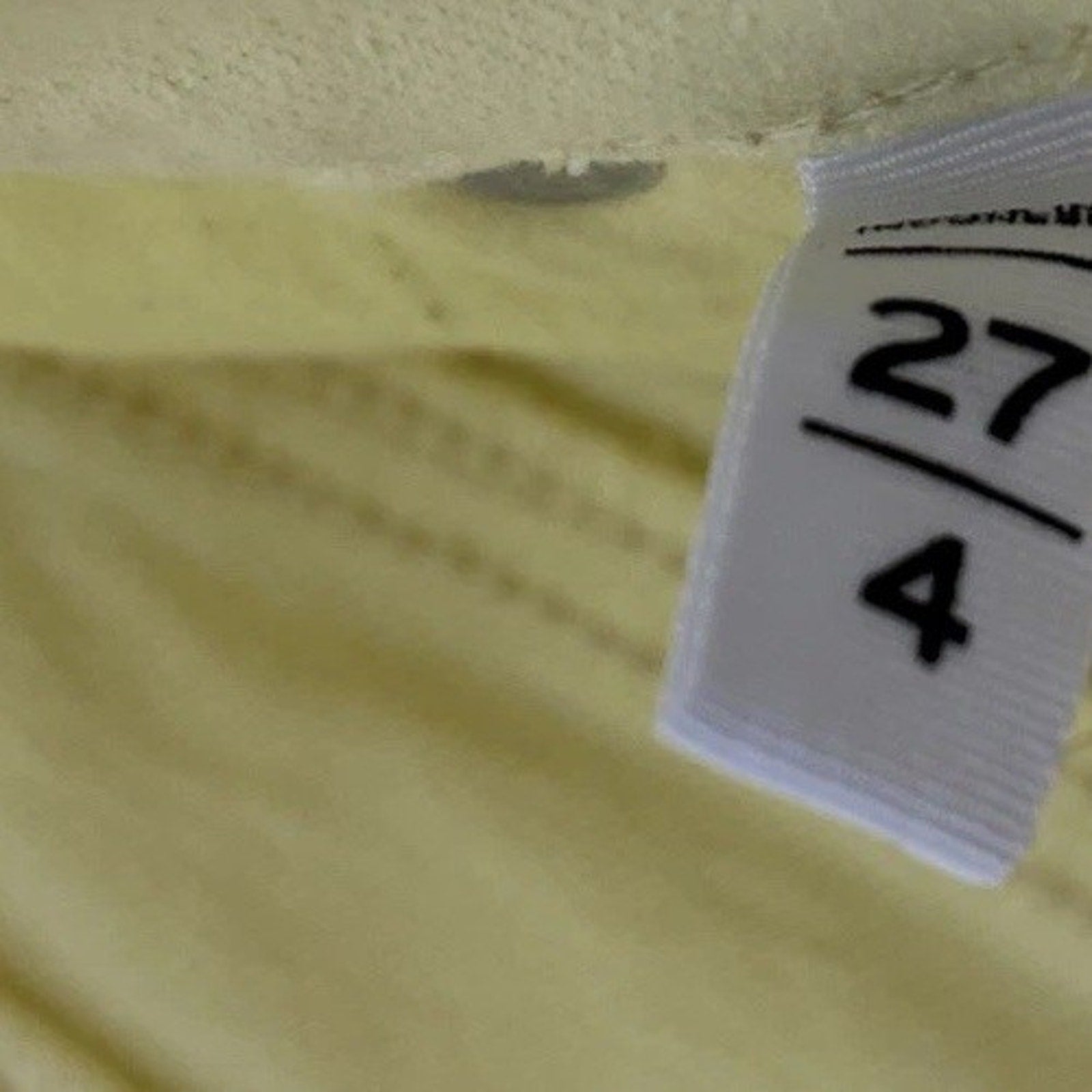 LOFT The Cut Off Short Yellow Denim High Rise 4" Inseam Cotton Stretch NWT Sz 27