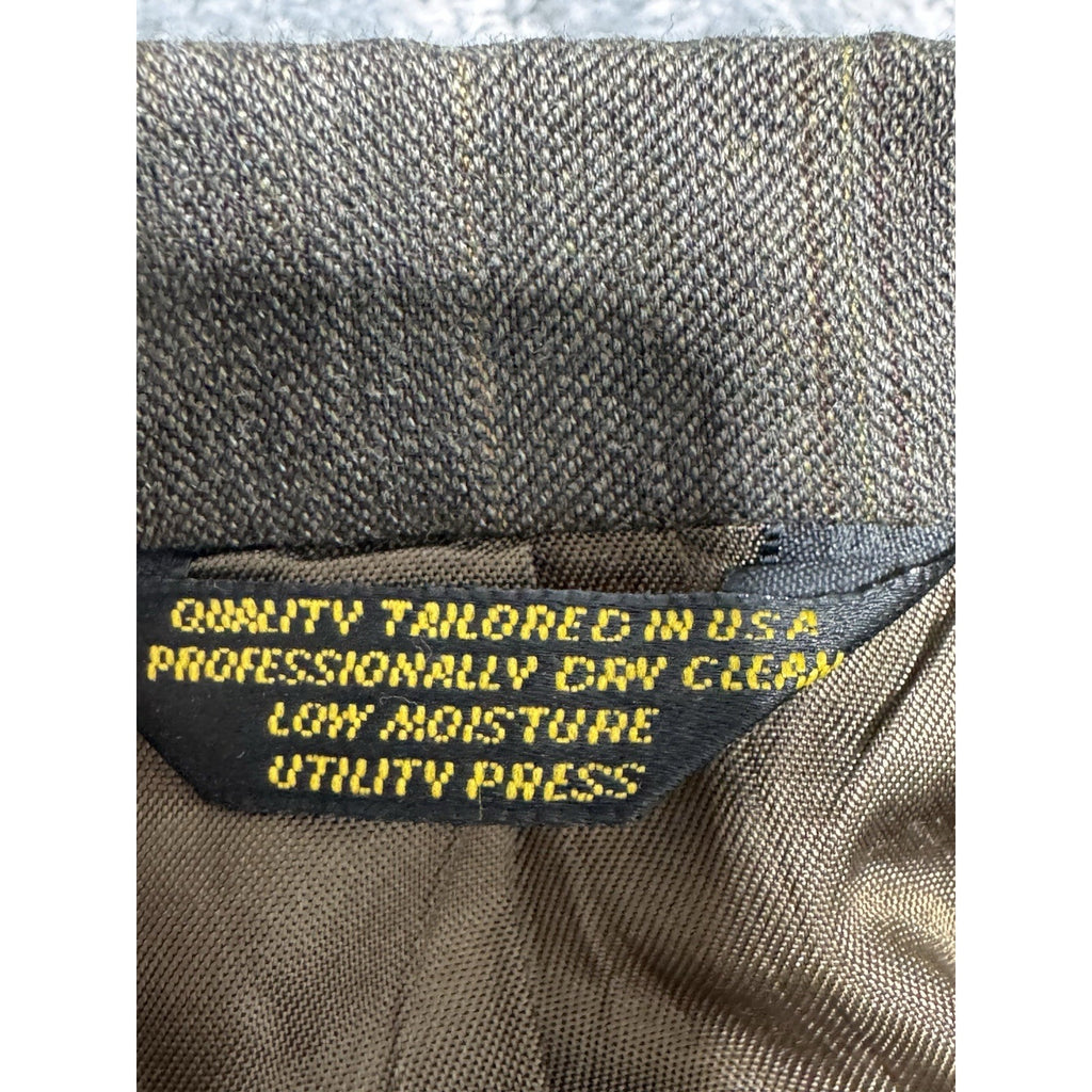 Vtg Men’s John Weitz For Stern’s Clothier Cleveland OH Custom Blazer 39 Green Br