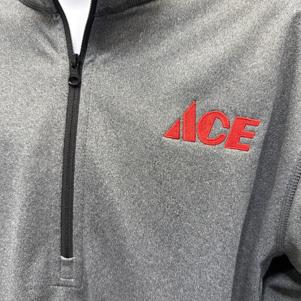 North Face Tech Fleece 1/4 Zip Men’s M Pullover Sweater Gray Outdoors Casual