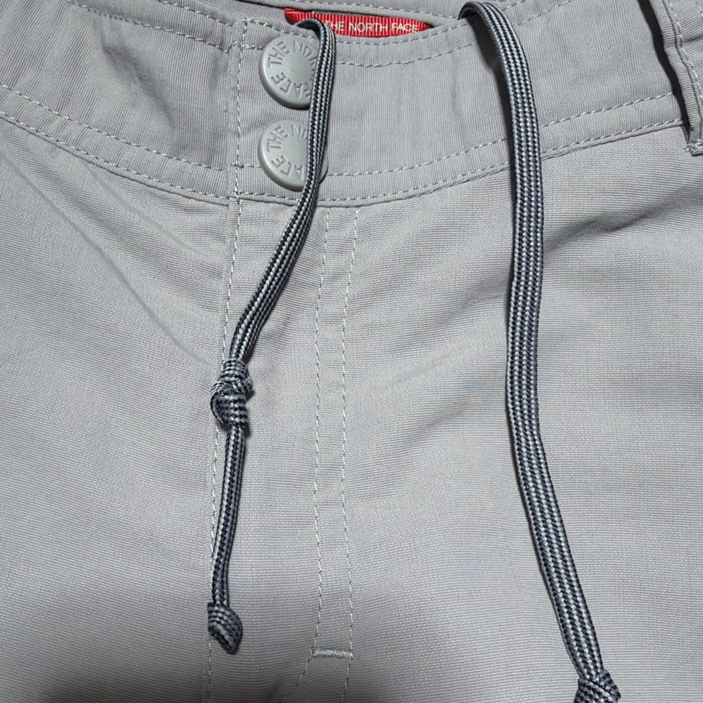 The North Face Hiking Pants Convertible Zip Off Shorts Gray Women's 8 Excellent