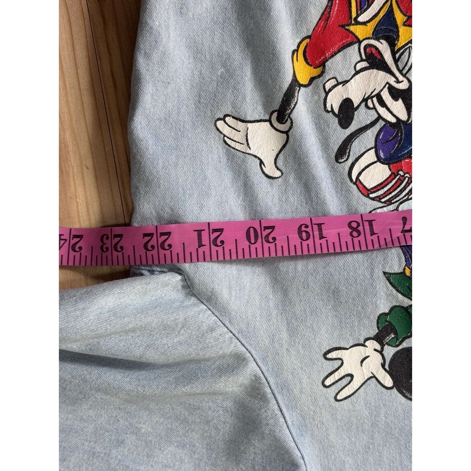 Vtg 80’s Disney Jerry Leigh Mickey, Minnie And Goofy Polo Size Large Destressed