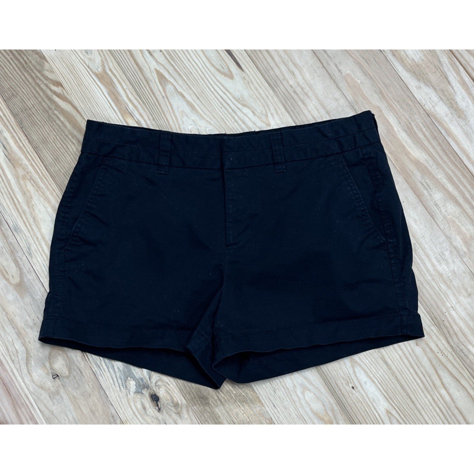 Khakis By Gap Shorts Womens 4 Black City 3 Inch Short Preppy Sexy Edgy Casual