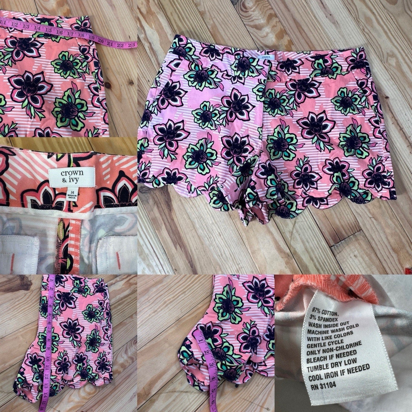 SET of 3 Crown & Ivy 2 Shorts, 1 Skirt size 14 Just In Time For Warm Weather