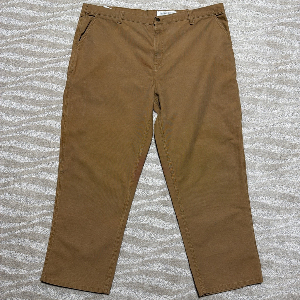 Carhartt Duck Brown Canvas Dungaree Fit Pants Men 46x30
