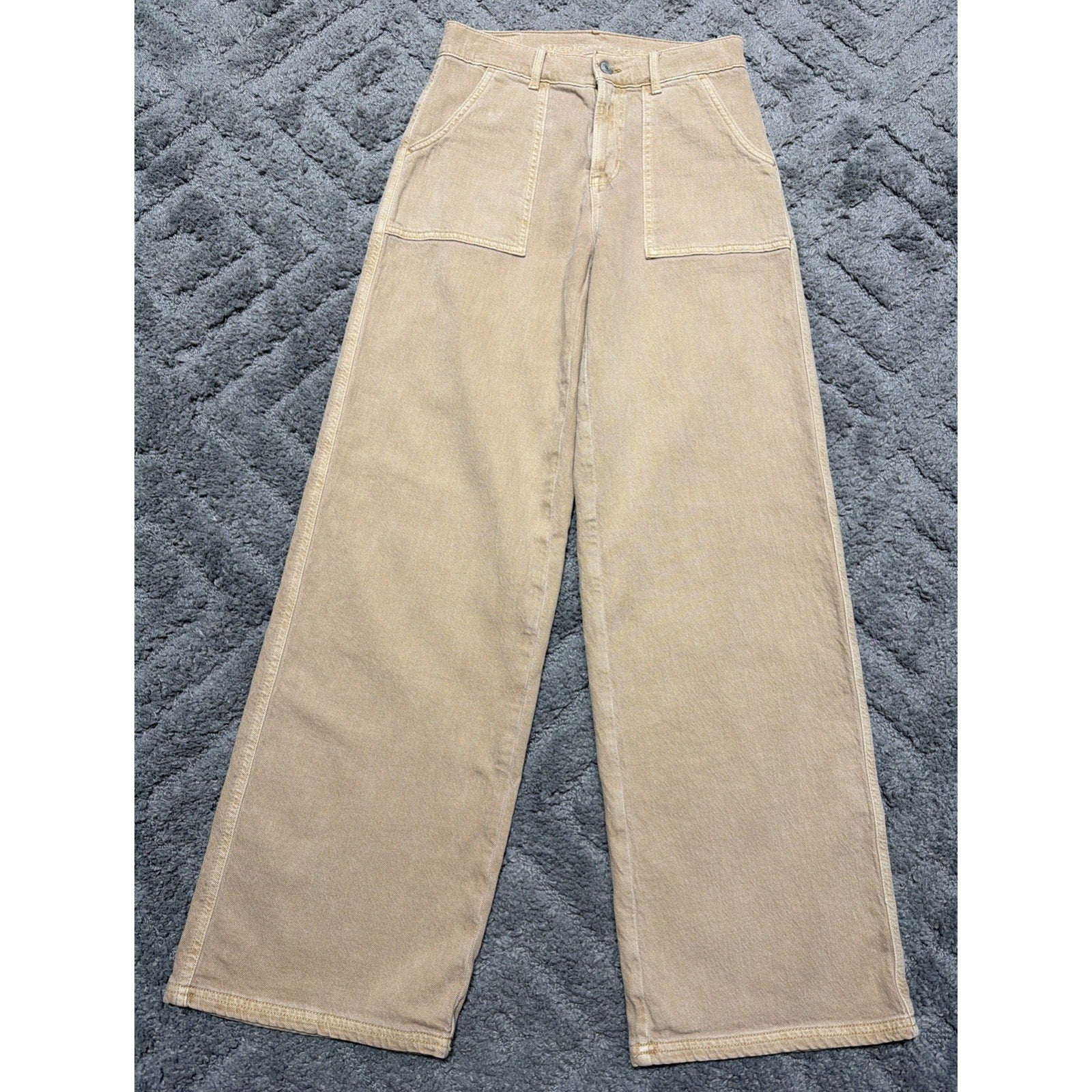 AMERICAN EAGLE OUTFITTERS Super High Rise Baggy Wide Leg Pants 0 25x31
